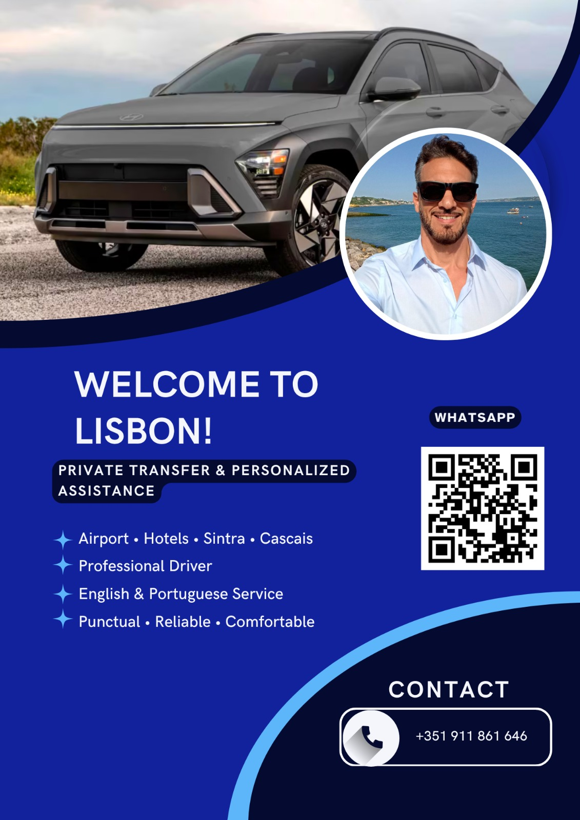 Professional private transfer service in Lisbon